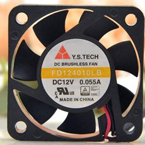 For Y.S.TECH FD124010LB 4010 12V 0.055A recorder mute fan