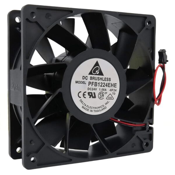 for PFB1224EHE 12CM 12038 24V 1.08A Two-Wire Inverter Cooling Fan 120X120X38MM - Image 2