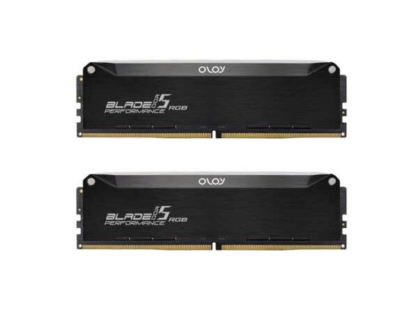 OLOy DDR5 RAM 32GB (2x16GB) Black Hairline Blade RGB 6400 MHz CL36 1.35V Gaming UDIMM for Intel (MD5U1664360IRKDA) - Image 2