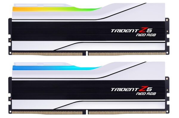G.SKILL Trident Z5 Neo RGB Series (AMD Expo) DDR5 RAM 32GB (2x16GB) 6000MT/s CL30-36-36-96 1.35V Desktop Computer Memory UDIMM - Matte White (F5-6000J3036F16GX2-TZ5NRW)