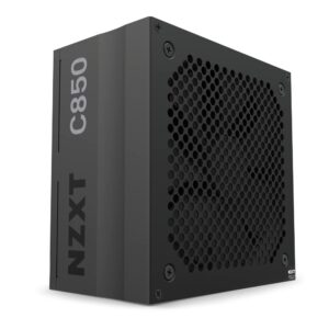 NZXT C850 PSU (2022) - PA-8G1BB-US - 850 Watt PSU - 80+ Gold Certified - Fully Modular - Sleeved Cables - ATX Gaming Power Supply (Renewed)