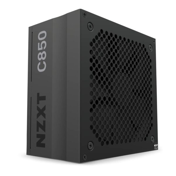 NZXT C850 PSU (2022) - PA-8G1BB-US - 850 Watt PSU - 80+ Gold Certified - Fully Modular - Sleeved Cables - ATX Gaming Power Supply (Renewed)