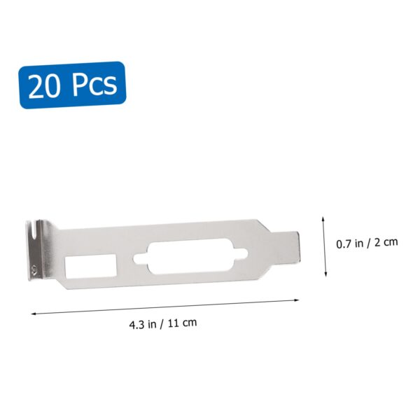 FELTECHELECTR Computer Case Blank Pci Slot Cover Hard Vga Pci l Blank Bracket Chassis Bits Block Full Steel Construction for Use - Image 4