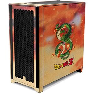Skinit Decal Gaming Skin Compatible with Corsair 4000D Tempered Glass Mid-Tower ATX Case - Officially Licensed Dragon Ball Z One Wish Shenron Design