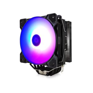 YIAAN CPU Cooler Fan CPU Cooler 6 Direct Contact Heatpipes 5V Motherboard ARGB Sync Universal Socket Hydraulic Bearing 150W TDP CPU Air Cooler Water Cooling Systems (Color : A)