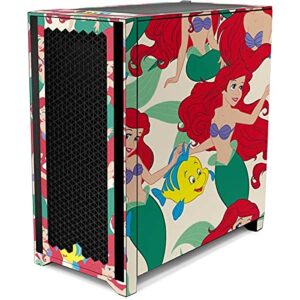 Skinit Decal Gaming Skin Compatible with Corsair 4000D Tempered Glass Mid-Tower ATX Case - Officially Licensed Disney Ariel and Flounder Pattern Design