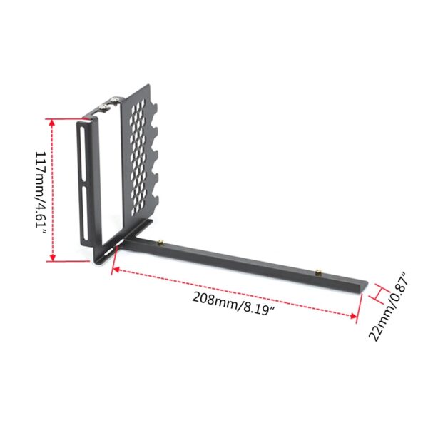 SXJ B Graphics Card Vertical Bracket GPU Holder Graphics Card Steering Brackets Sturdy Metal - Image 4