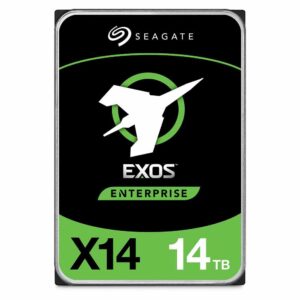 Seagate 14TB HDD Exos X14 SATA 6Gb/s 7200RPM 3.5-Inch Enterprise Hard Drive (ST14000NM0018) (Renewed)