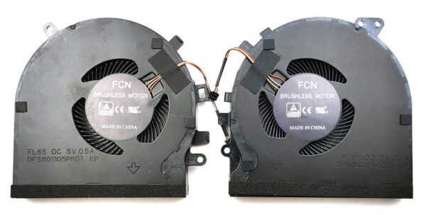 Replacement CPU + GPU Fan for Blade 15 RZ09-027 RZ09-0270 RZ09-02705E7 RZ09-02705E75 Laptop