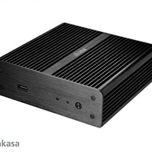 Akasa Newton Fanless Solid Aluminum NUC Case - VESA Mountable (AK-ITX07-BK)