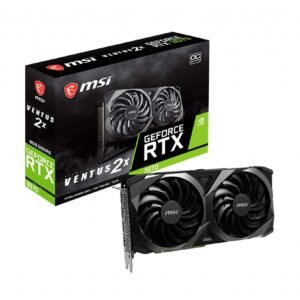MSI Gaming GeForce RTX 3070 Ventus 2X 8G OC LHR 8GB GDRR6 256-Bit HDMI/DP Nvlink Torx Fan 2 Graphics Card for PC Gaming, NVIDIA GPU Video Card, Computer Graphics Cards for Gamers (Renewed)