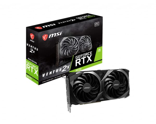 MSI Gaming GeForce RTX 3070 Ventus 2X 8G OC LHR 8GB GDRR6 256-Bit HDMI/DP Nvlink Torx Fan 2 Graphics Card for PC Gaming, NVIDIA GPU Video Card, Computer Graphics Cards for Gamers (Renewed)