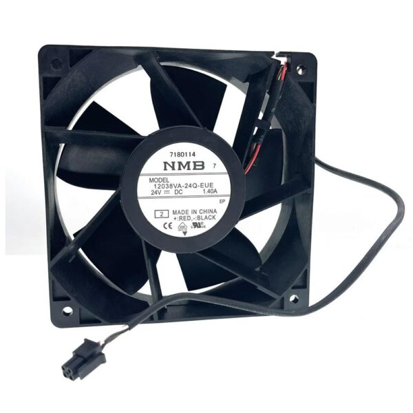 Generic for 12038VA-24Q-EUE 24V 1.40A 12cm 12038 12cm High Speed Air Flow Powerful Cooling Fan 120X120X38mm Ball Bearing Server Fans, 6924023069452 - Image 2