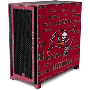 Skinit Decal Gaming Skin Compatible with Corsair 4000D Tempered Glass Mid-Tower ATX Case - Officially Licensed NFL Tampa Bay Buccaneers Grey Blast Design