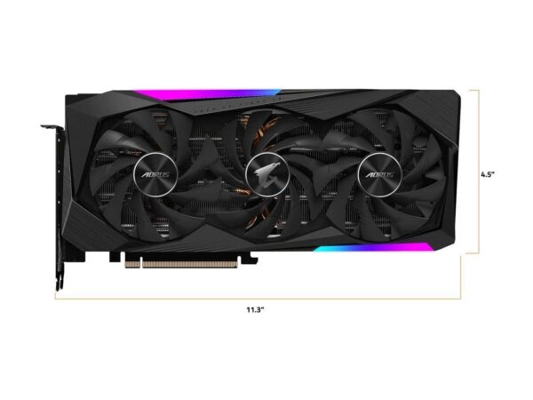 GIGABYTE AORUS GeForce RTX 3070 Master 8G Graphics Card, 3X WINDFORCE Fans, 8GB 256-bit GDDR6, GV-N3070AORUS M-8GD Video Card (Renewed) - Image 6