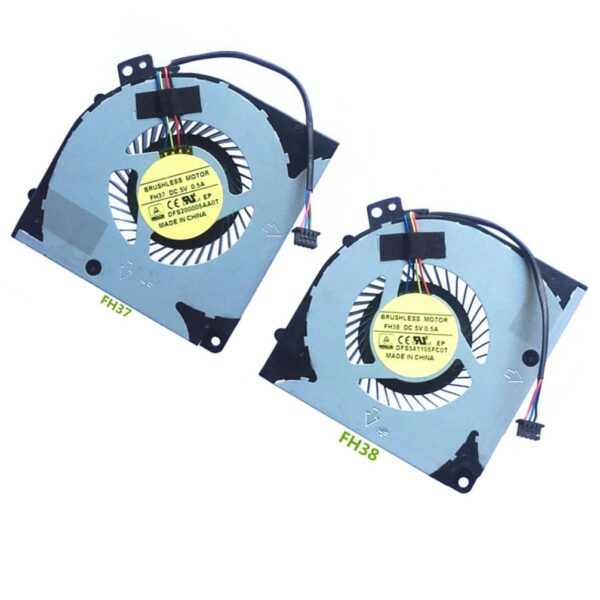 2PCS/ LOT DFS200005AA0T-FH37 DFS541105FC0T-FH38 CPU+GPU Cooling Fan Replacement for Gigabyte X7 V2 X7 V6 X7 V7 Laptop 5V 0.5A 4PIN - Image 6