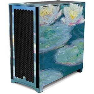 Skinit Decal Gaming Skin Compatible with Corsair 4000D Tempered Glass Mid-Tower ATX Case - Bridgeman Art Waterlilies, Evening Design