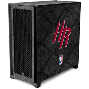 Skinit Decal Gaming Skin Compatible with Corsair 4000D Tempered Glass Mid-Tower ATX Case - Officially Licensed NBA Houston Rockets Dark Rust Design
