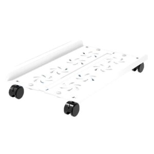 YUGSHNKFC Adjustable Computer Tower Stand CPU Stand with 4 Rolling Caster Wheel Under Desk CPU Holder PC Floor Risers