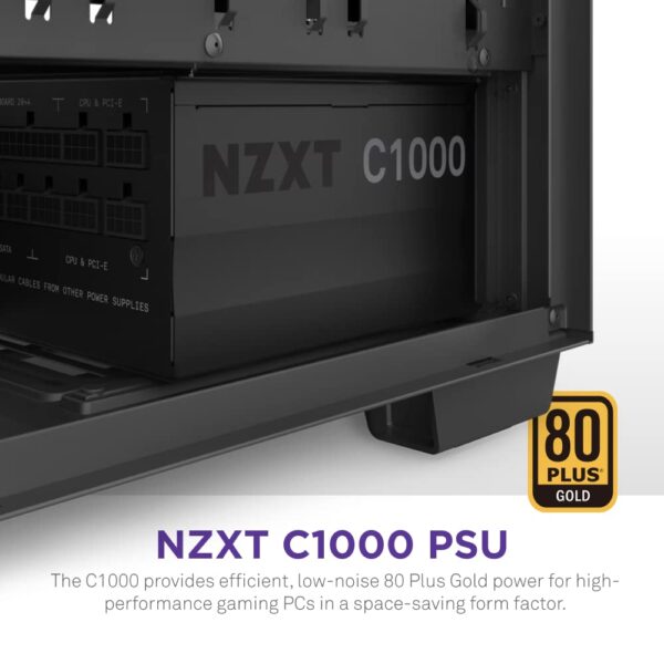 NZXT C1000 PSU (2022) - PA-0G1BB-US - 1000 Watt PSU - 80+ Gold Certified - Fully Modular - Sleeved Cables - ATX Gaming Power Supply (Renewed) - Image 2