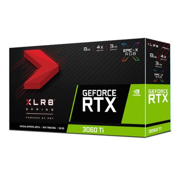 PNY GeForce RTX™ 3060 Ti 8GB XLR8 Gaming Revel Epic-X RGB™ Dual Fan Graphics Card LHR (Renewed) - Image 8