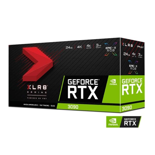 PNY GeForce RTX 3090 24GB XLR8 Gaming Uprising EPIC-X RGB Triple Fan Graphics Card (Renewed) - Image 7