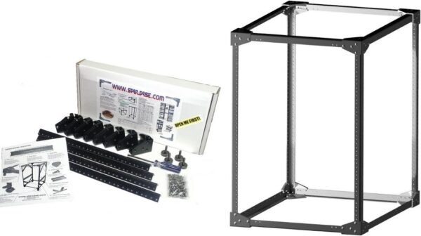 13 Deep Steel Server Rack Kit (Industry Standard 19 Width) 3/8 Square Holes - Image 2