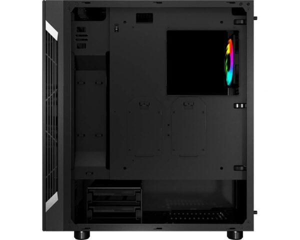 MSI MAG VAMPIRIC 010M Mid Tower Gaming Computer Case 'Black, 1x 120mm RGB PWM Fan, RGB Front Panel, Tempered Glass Panel, ATX, mATX, Mini-ITX' - 306-7G08P12-809 - Image 3