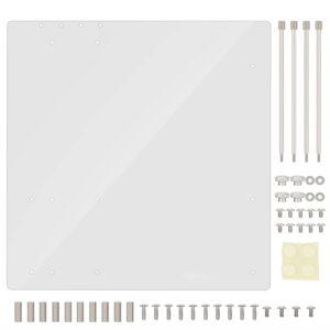Computer Case Open Frame, Transparent Motherboard Acrylic Frame, Overlock Computer Case DIY Base Stand for M ATX
