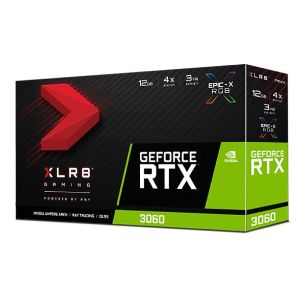 PNY GeForce RTX 3060 12GB XLR8 Gaming Revel Epic-X RGB Single Fan Graphics Card (Renewed) - Image 8