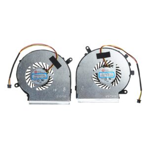 GRABLOOM CPU GPU Fan Laptop Cooling Fan for 5V 0.55A 3-pin 3-Wires for GE72 GE62 PE60 PE70 GL62 Laptop Part Brushless CPU