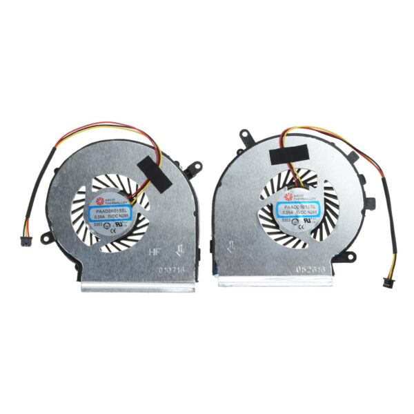 GRABLOOM CPU GPU Fan Laptop Cooling Fan for 5V 0.55A 3-pin 3-Wires for GE72 GE62 PE60 PE70 GL62 Laptop Part Brushless CPU
