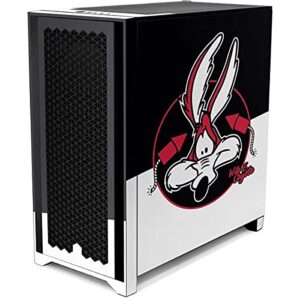 Skinit Decal Gaming Skin Compatible with Corsair 4000D Tempered Glass Mid-Tower ATX Case - Officially Licensed Warner Bros Retro Wile E Coyote Design