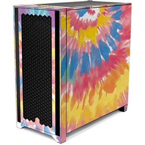 Skinit Decal Gaming Skin Compatible with Corsair 4000D Tempered Glass Mid-Tower ATX Case - Skinit Originally Designed Rainbow Tie Dye Design