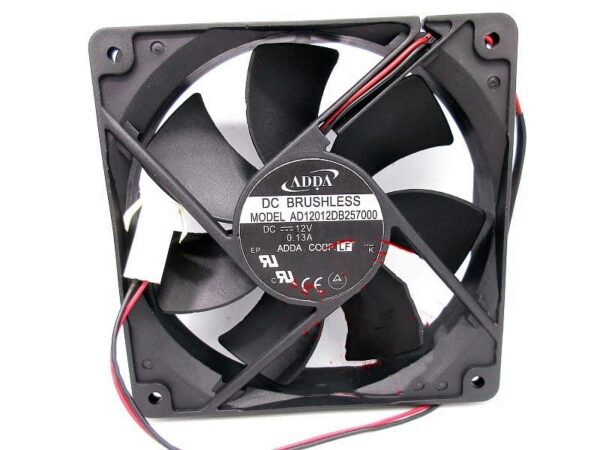 for AD12012DB257000 DC12V 0.13A 12CM 12025 Chassis Cooling Fan