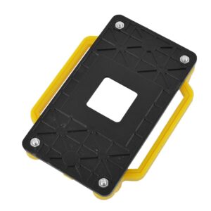 Qtqgoitem Plastic AM2 AM3 FM1 FM2 FM2+ Socket CPU Fan Cooling Bracket Holder 3pcs Yellow (model: f20 655 b1b f68 eef)