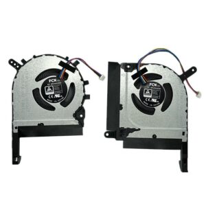 ROEDE New CPU + GPU Fan Cooler Set Fits for Asus Strix TUF 2 Gaming A15 FA506 FA506Q FA506QR A17 FA706 FNCX FNCY 2021 (Color : Pair Fan), ROEDE321