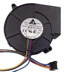 for BFB1012VH 12V 1.80A 97MM 9733 4500RPM 49.58CFM 4-Wire Turbo Fan