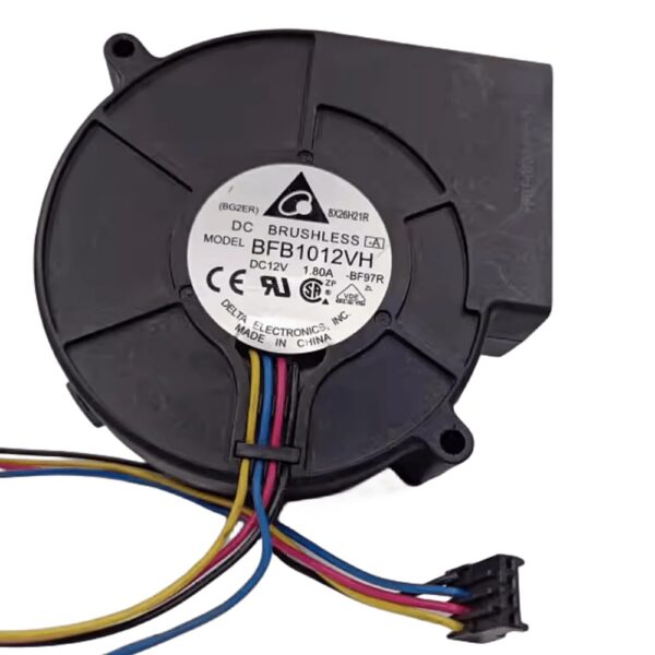 for BFB1012VH 12V 1.80A 97MM 9733 4500RPM 49.58CFM 4-Wire Turbo Fan