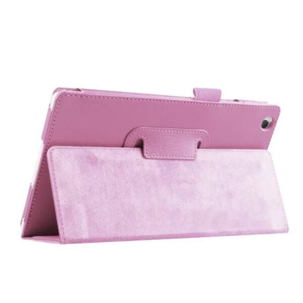 TianTa Case for Lenovo Yoga Book YB1-X90F, YB1-X91F, PU Leather Slim Folding Stand Cover Case for Lenovo Yoga Book YB1-X90F, YB1-X91F 10.1 Inch Tablet, Pink - Image 2