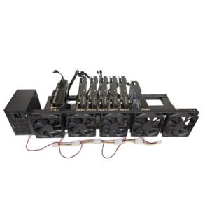 Kkonetoy USA 8 GPU Aluminium Mining Rig Open Air Computer Frame Case Crypto Coin ETH BTC Ethereum (8 GPU)