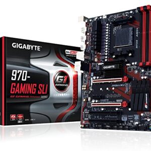 Gigabyte AM3+ AMD 970 SATA 6Gb/s USB 3.1 DDR3 1066 Motherboards GA-970-Gaming SLI (Renewed)