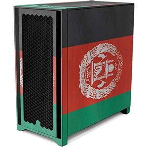 Skinit Decal Gaming Skin Compatible with Corsair 4000D Tempered Glass Mid-Tower ATX Case - Skinit Originally Designed Afghanistan Flag Distressed Design