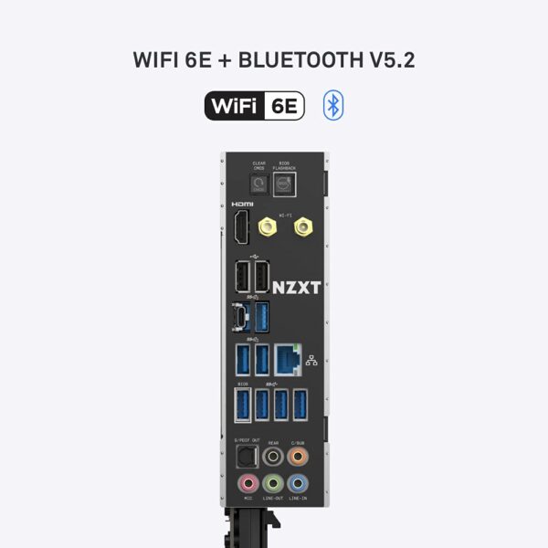 NZXT N7 B550 - N7-B55XT-B1 - AMD B550 chipset (Supports AMD Socket AM4 Ryzen CPUs) - ATX Gaming Motherboard - Integrated Rear I/O Shield - WiFi 6 connectivity - Black (Renewed) - Image 5