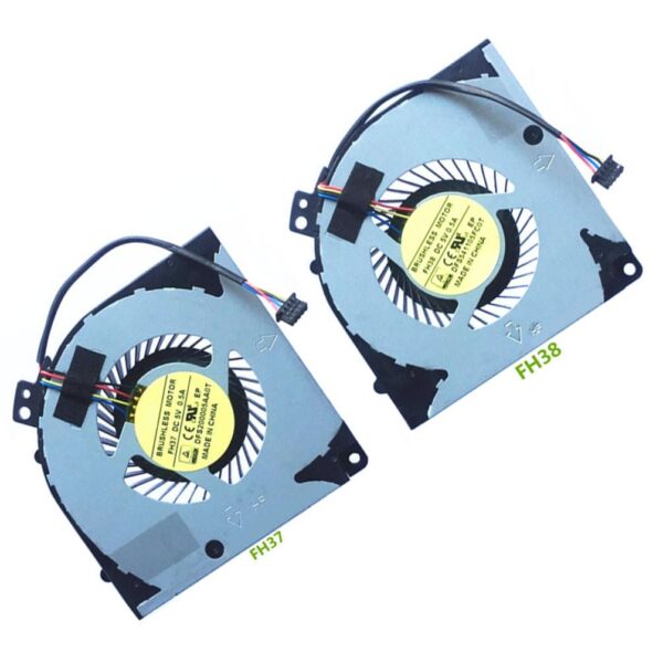 2PCS/ LOT DFS200005AA0T-FH37 DFS541105FC0T-FH38 CPU+GPU Cooling Fan Replacement for Gigabyte X7 V2 X7 V6 X7 V7 Laptop 5V 0.5A 4PIN - Image 2