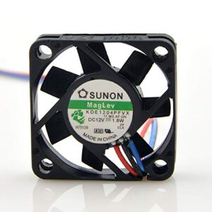 for SUNON KDE1204PFVX 1.8W 12V 3-Wire 4CM Fan