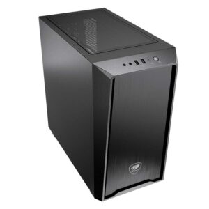 Cougar MG130 Elegant and Compact Mini Tower Case with a Metal-Like Brushed Front Panel