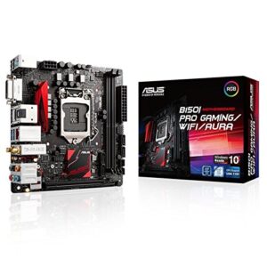 ASUS Mini ITX DDR4 LGA 1151 B150I PRO GAMING/WIFI/AURA Motherboard (Renewed)