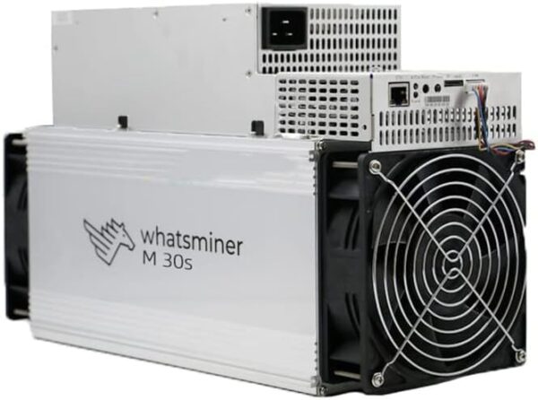 MicroBT Whatsminer M30S 86TH/S Bitcoin ASIC Miner(38J/TH, 3268W, 220V, SHA256), High Stability, High Efficient Energy Consumption, Air-Cooling Home Mining Machine for BTC/BCH/BSV, w/PSU (Renewed) - Image 2