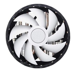 RGB Fan,CPU Cooler with Copper Core Base,4 Heatpipes 120mm CPU Cooler LED RGB Fan for Intel LGA 1155/1151/1150/1366 AMD
